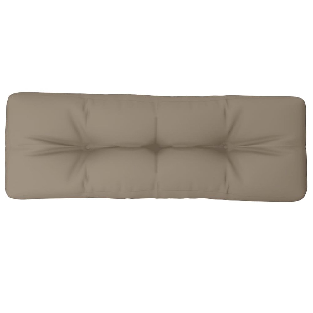 Pallet Cushion Taupe 100% polyester 47.2 x 15.7 x 4.7 in. Picture 4