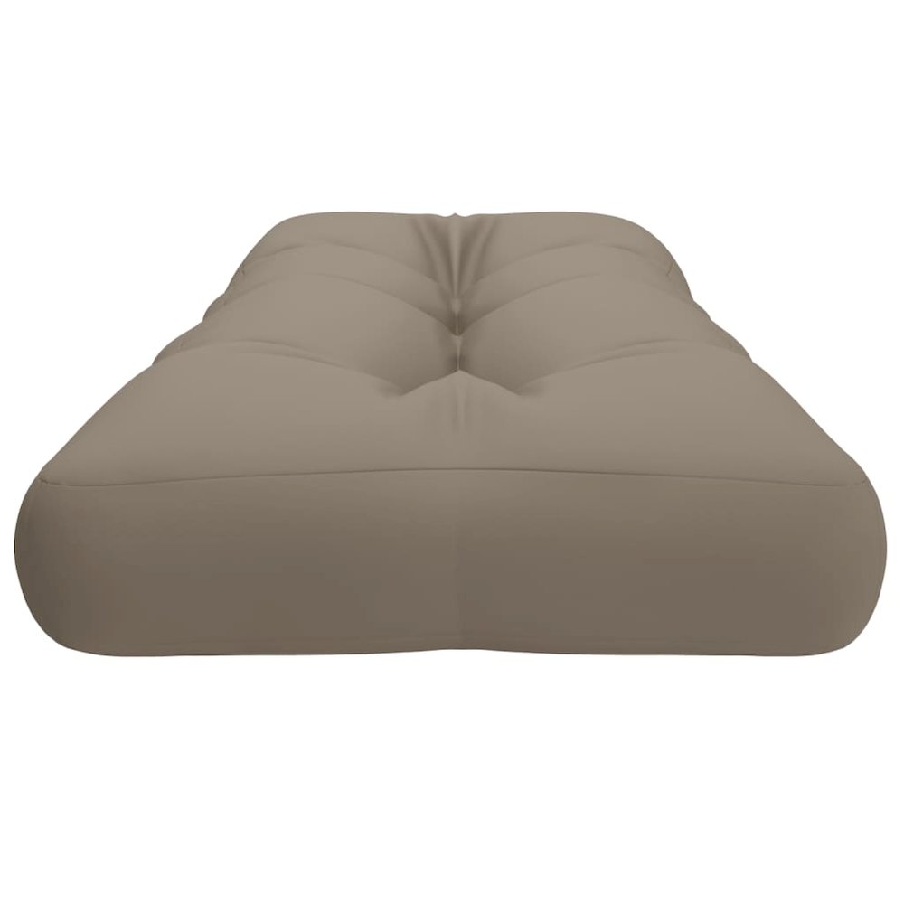 Pallet Cushion Taupe 100% polyester 47.2 x 15.7 x 4.7 in. Picture 6