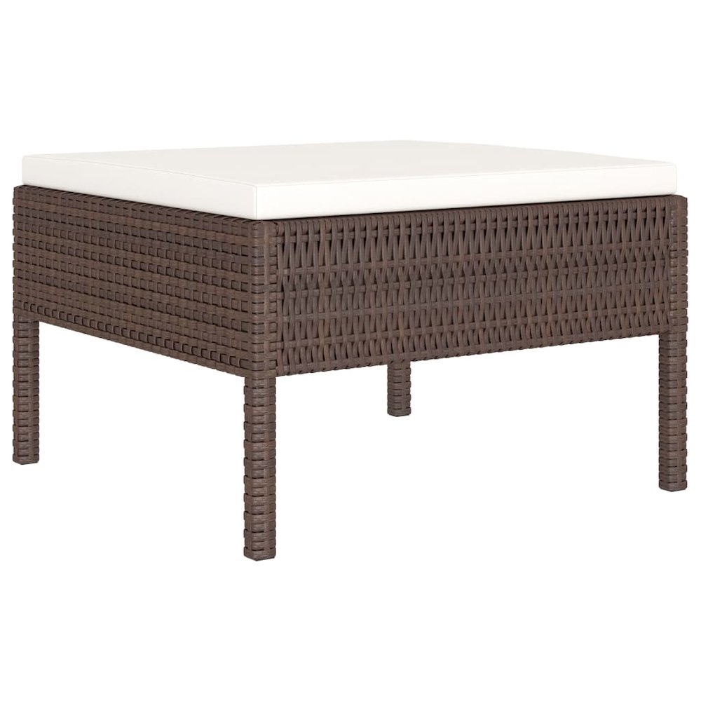 Patio Furniture Set Brown PE rattan Large Modular. Picture 4