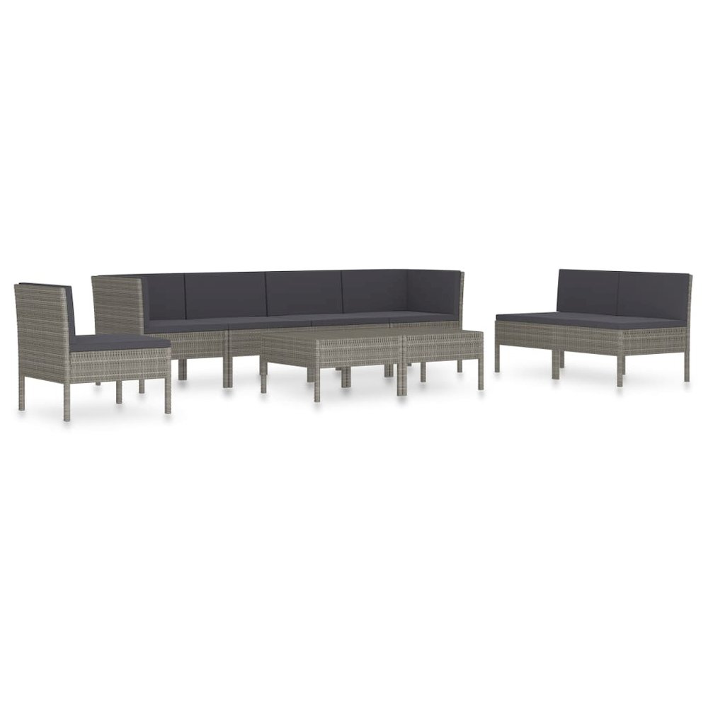 Garden Furniture Set Grey. Picture 2