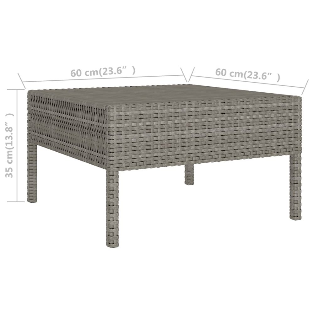 Garden Furniture Set Grey. Picture 8