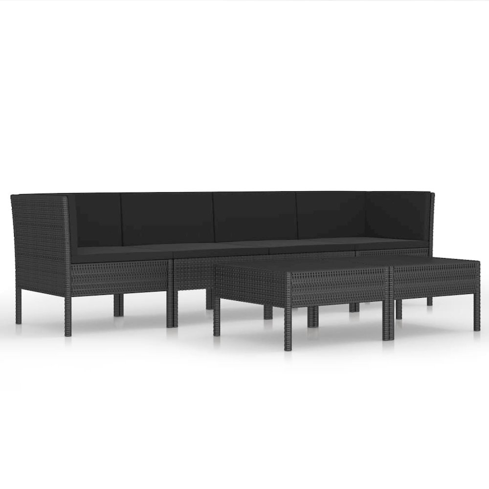 Garden Furniture Set Black. Picture 2
