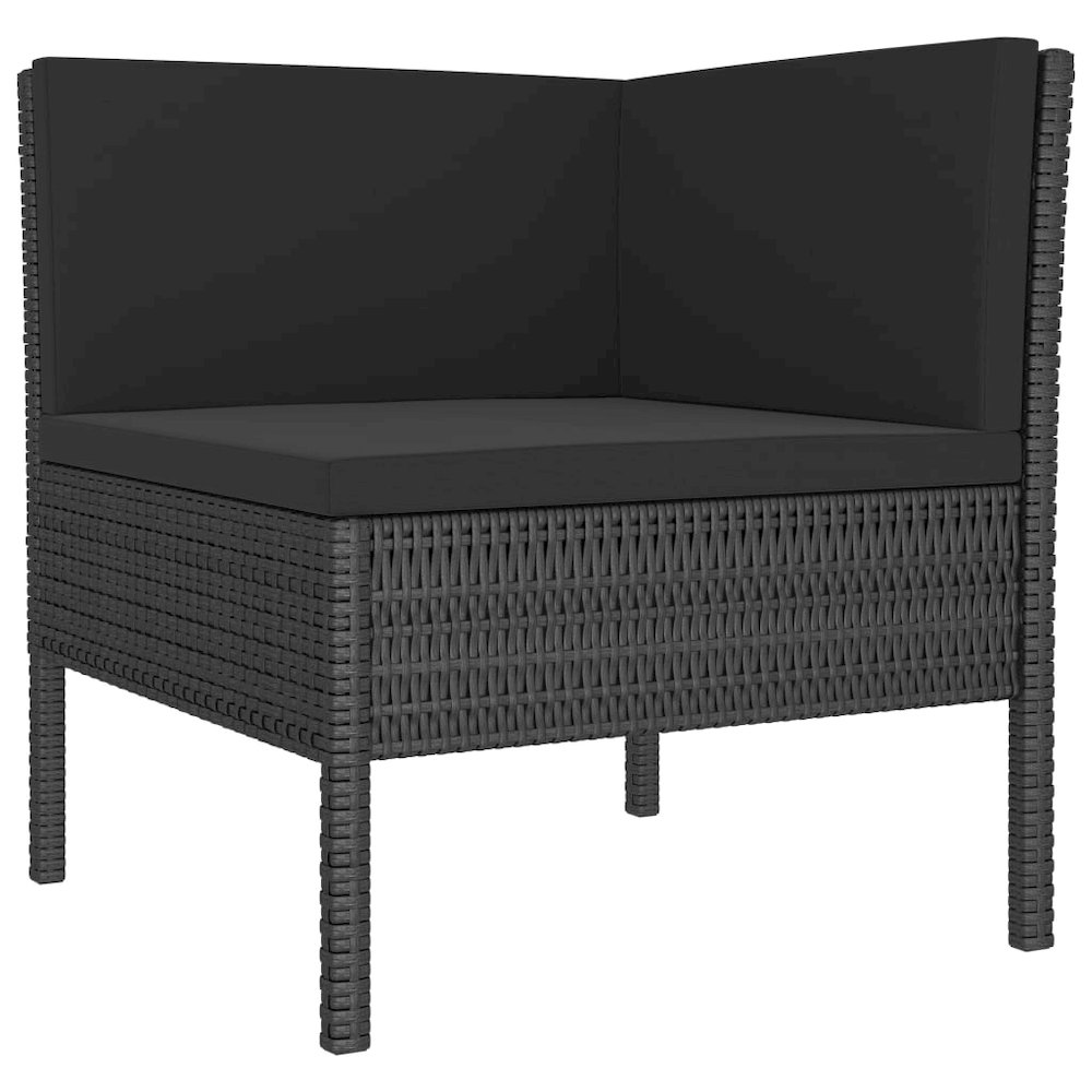 Garden Furniture Set Black. Picture 3