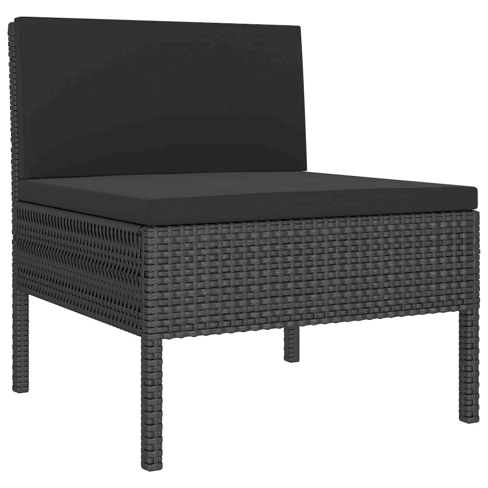 Garden Furniture Set Black. Picture 4