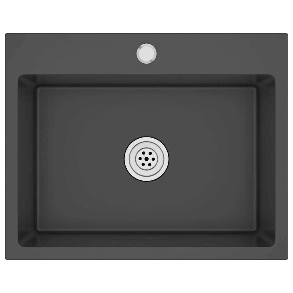 Handmade Kitchen Sink Black Stainless Steel. Picture 1