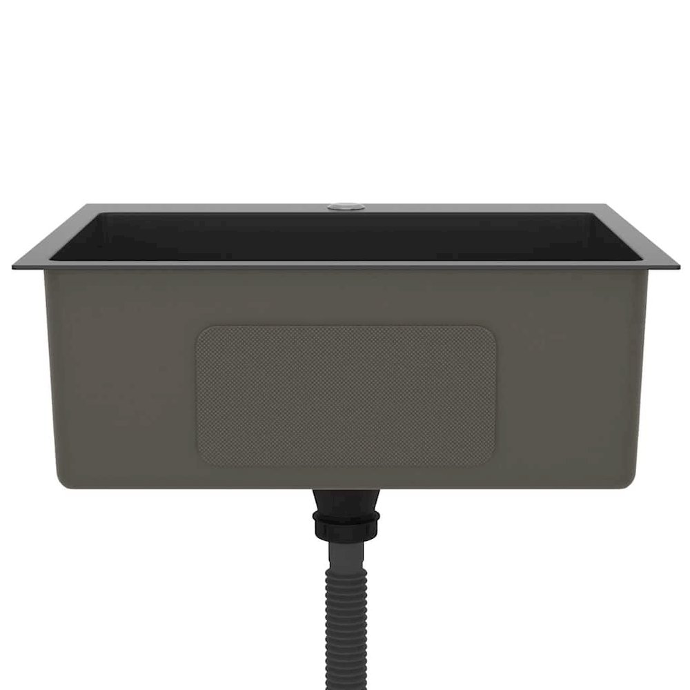 Handmade Kitchen Sink Black Stainless Steel. Picture 6