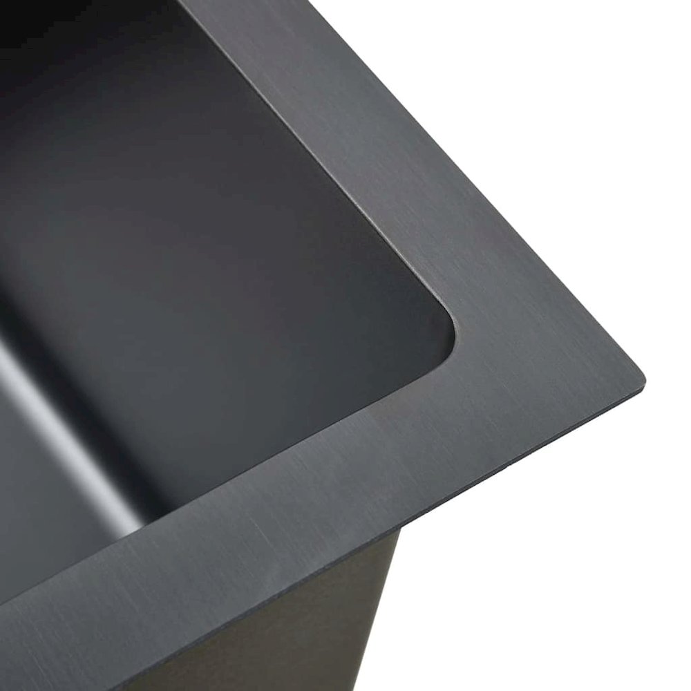 Handmade Kitchen Sink Black Stainless Steel. Picture 8