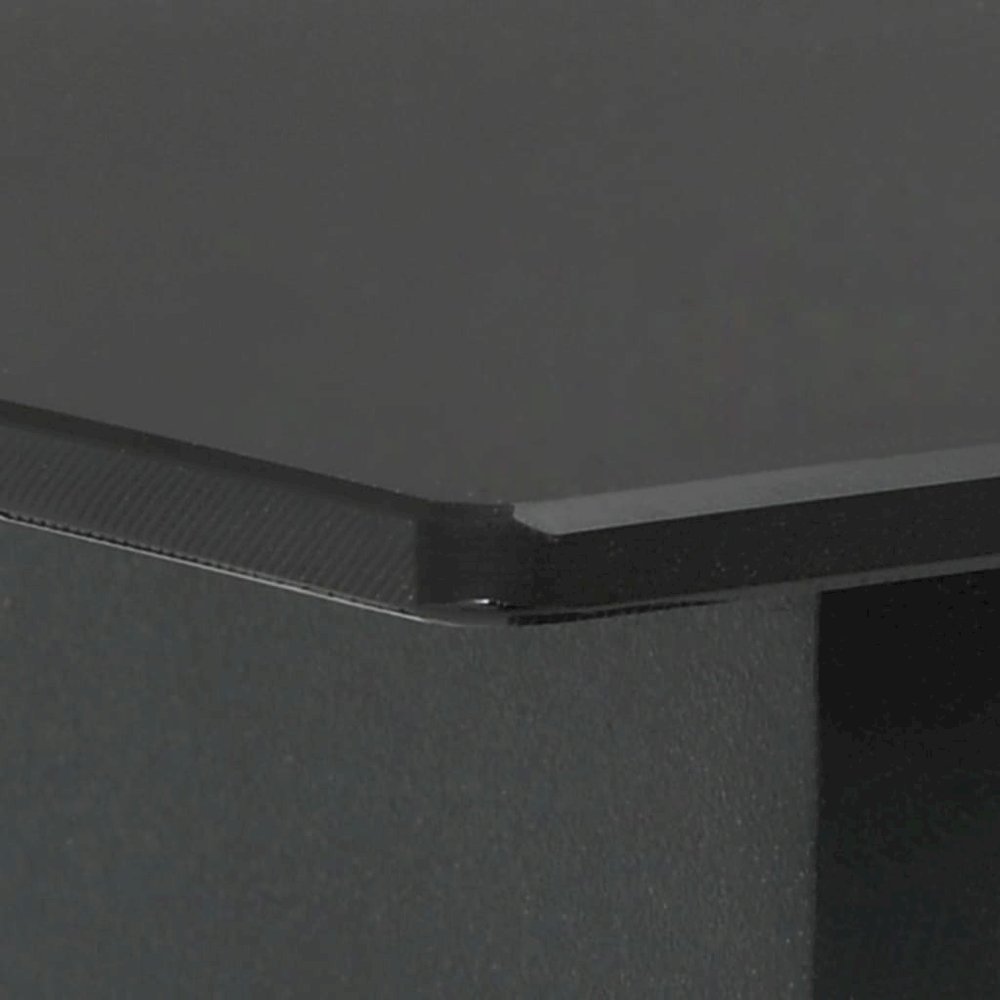 Garden Table Black Powder-coated steel, glass Medium Durable. Picture 3