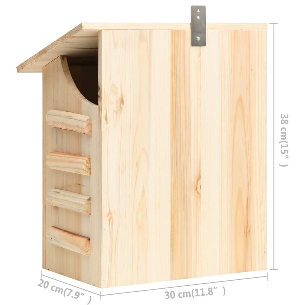 Bat House Natural Wood Solid Firwood Medium Bat House. Picture 7