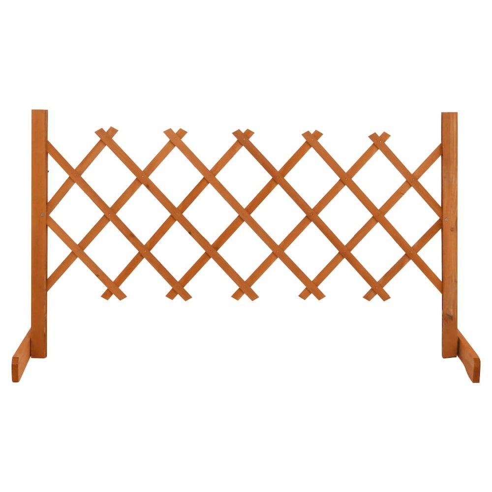 vidaXL Garden Trellis Fence Orange 47.2"x23.6" Solid Firwood, 314822. Picture 1