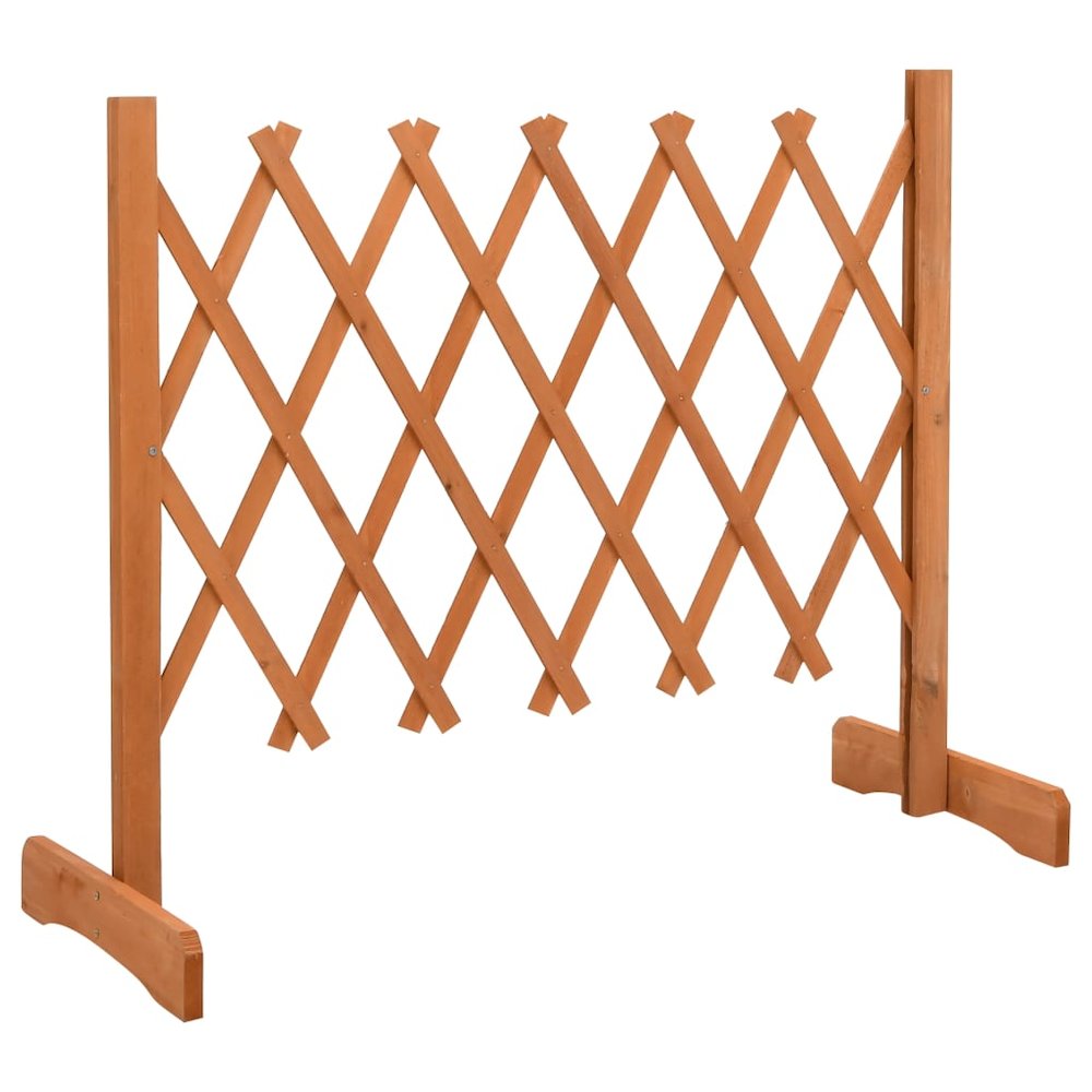 vidaXL Garden Trellis Fence Orange 47.2"x23.6" Solid Firwood, 314822. Picture 2