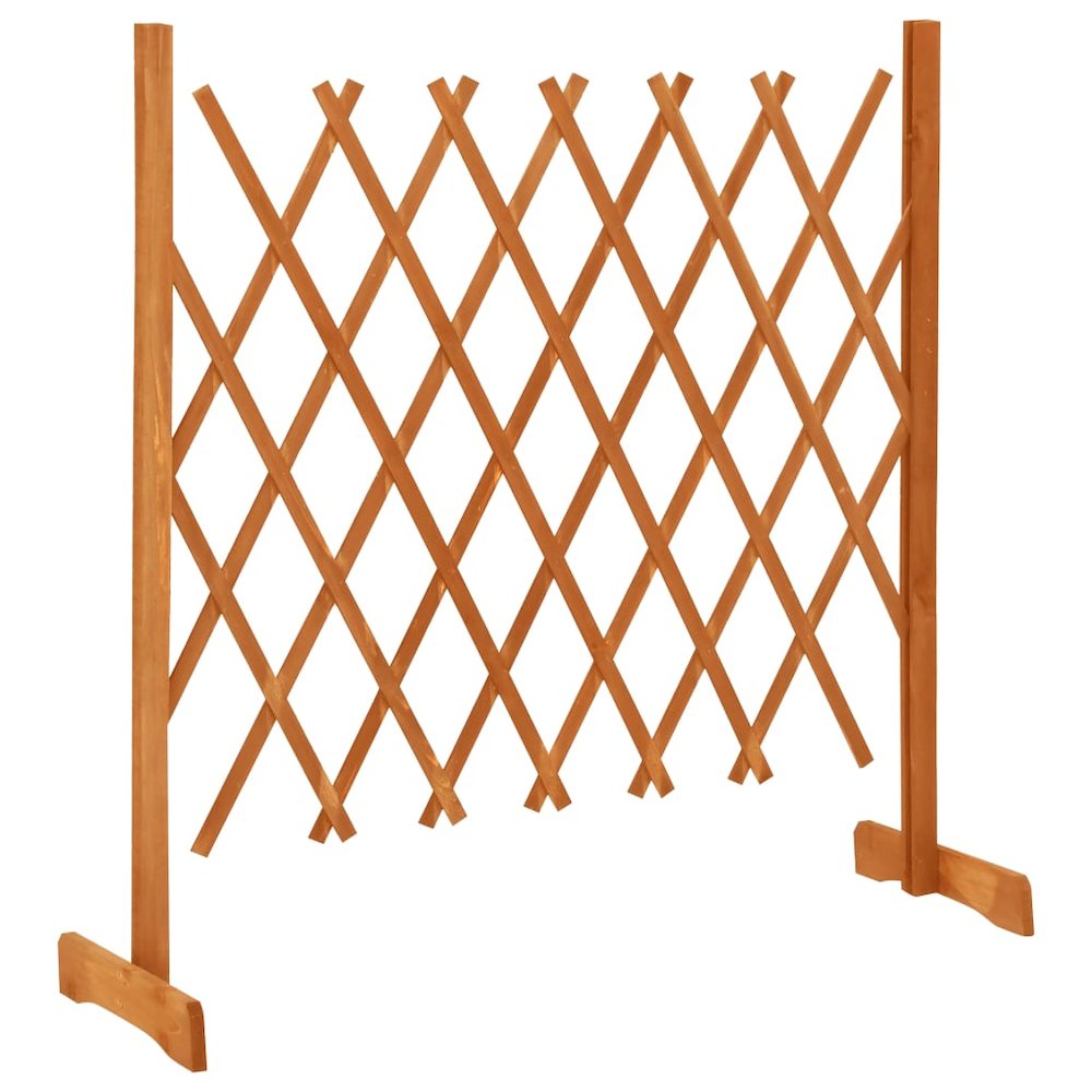 vidaXL Garden Trellis Fence Orange 47.2"x35.4" Solid Firwood, 314824. Picture 2