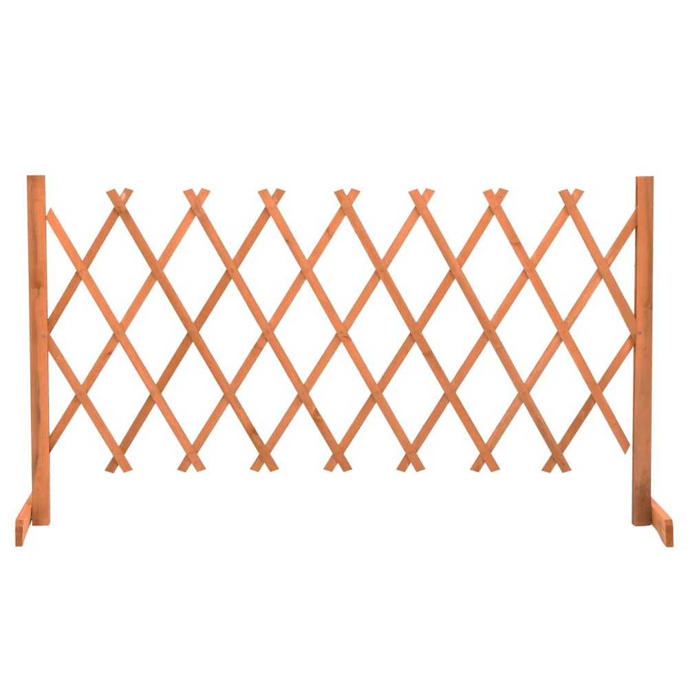 vidaXL Garden Trellis Fence Orange 59.1"x31.5" Solid Firwood, 314826. Picture 1