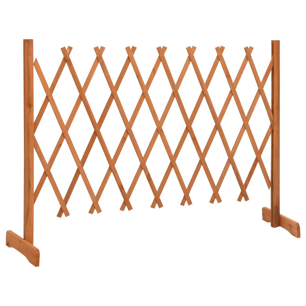 vidaXL Garden Trellis Fence Orange 59.1"x31.5" Solid Firwood, 314826. Picture 2