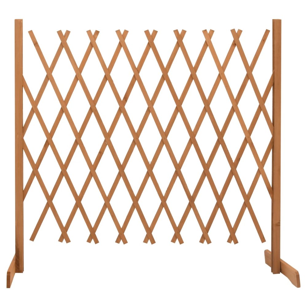 vidaXL Garden Trellis Fence Orange 70.9"x39.4" Solid Firwood, 314828. Picture 1