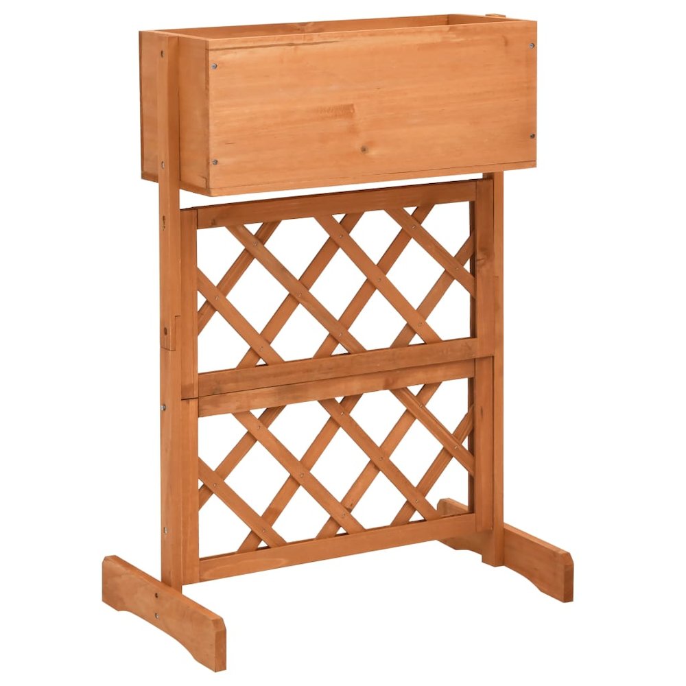 Planter Orange Solid Firwood Medium Planters Planter. Picture 1