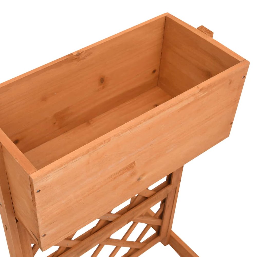 Planter Orange Solid Firwood Medium Planters Planter. Picture 4