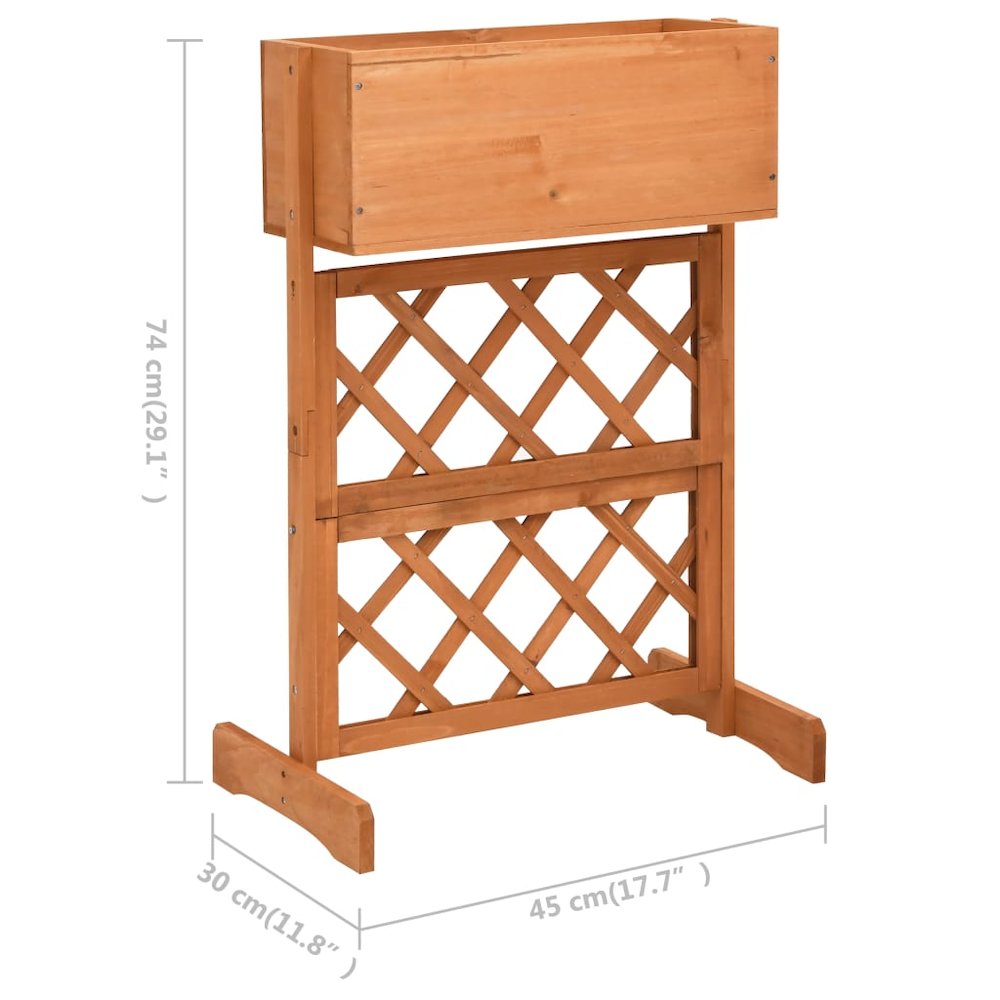 Planter Orange Solid Firwood Medium Planters Planter. Picture 6