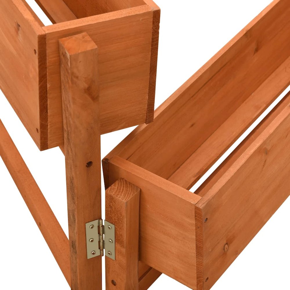 Planter Orange Solid Firwood Medium Foldable Planter. Picture 3