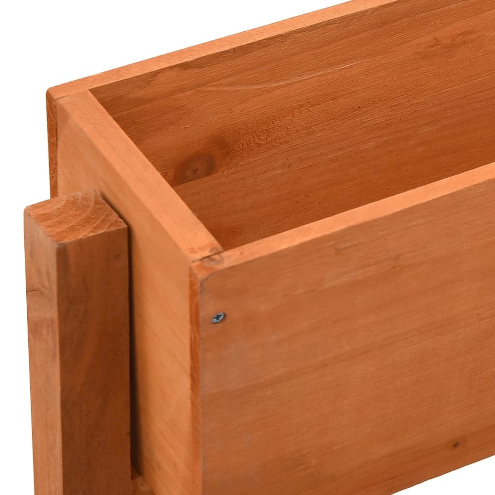 Planter Orange Solid Firwood Medium Foldable Planter. Picture 4