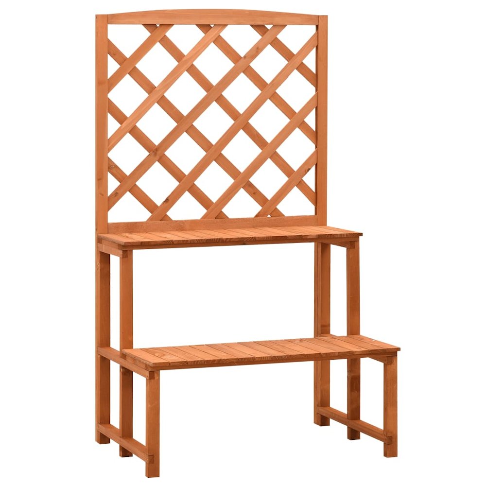 Planter Orange Solid firwood with a water-based finish. Picture 1