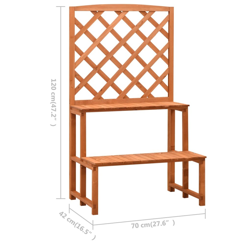 Planter Orange Solid firwood with a water-based finish. Picture 6