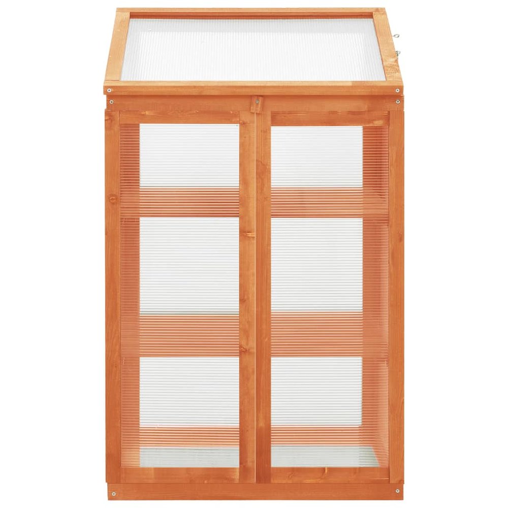 vidaXL Greenhouse 23.6"x17.7"x39.4" Firwood, 314848. Picture 3