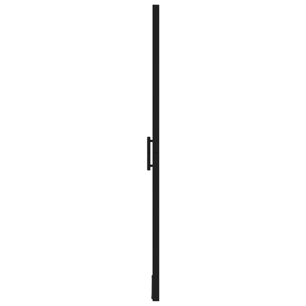 Shower Door Tempered Glass 39.4"x70.1" Black. Picture 4