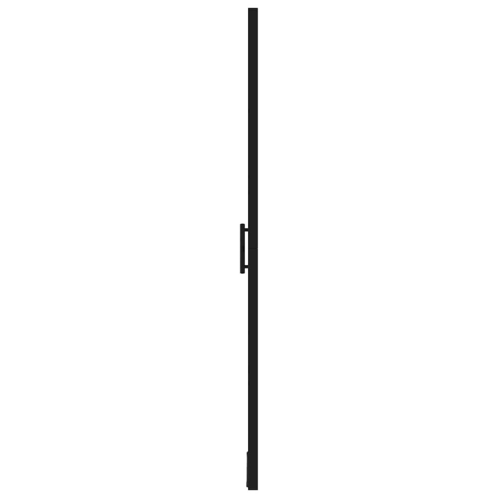 Shower Door Tempered Glass 35.8"x76.8" Black. Picture 4