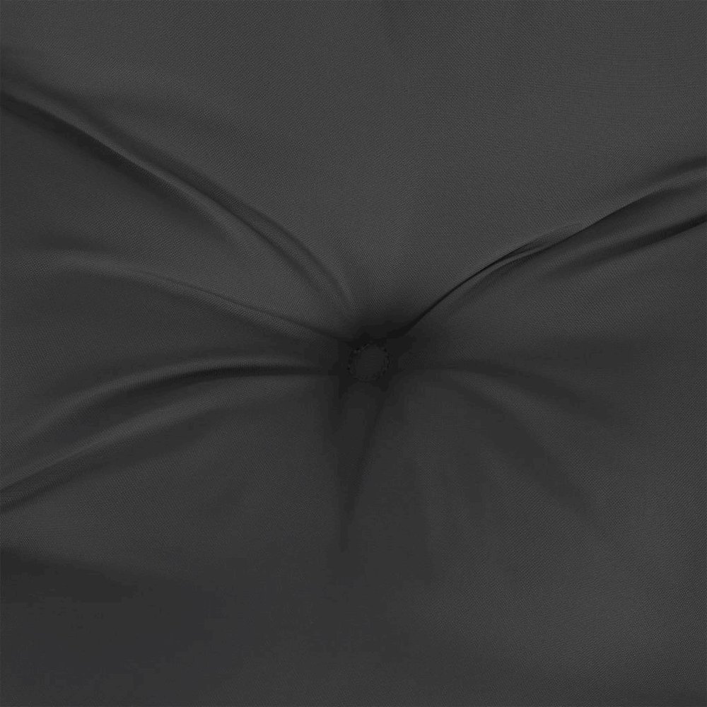 Chair Cushion Set of 2 Black Oxford fabric (100% polyester). Picture 7