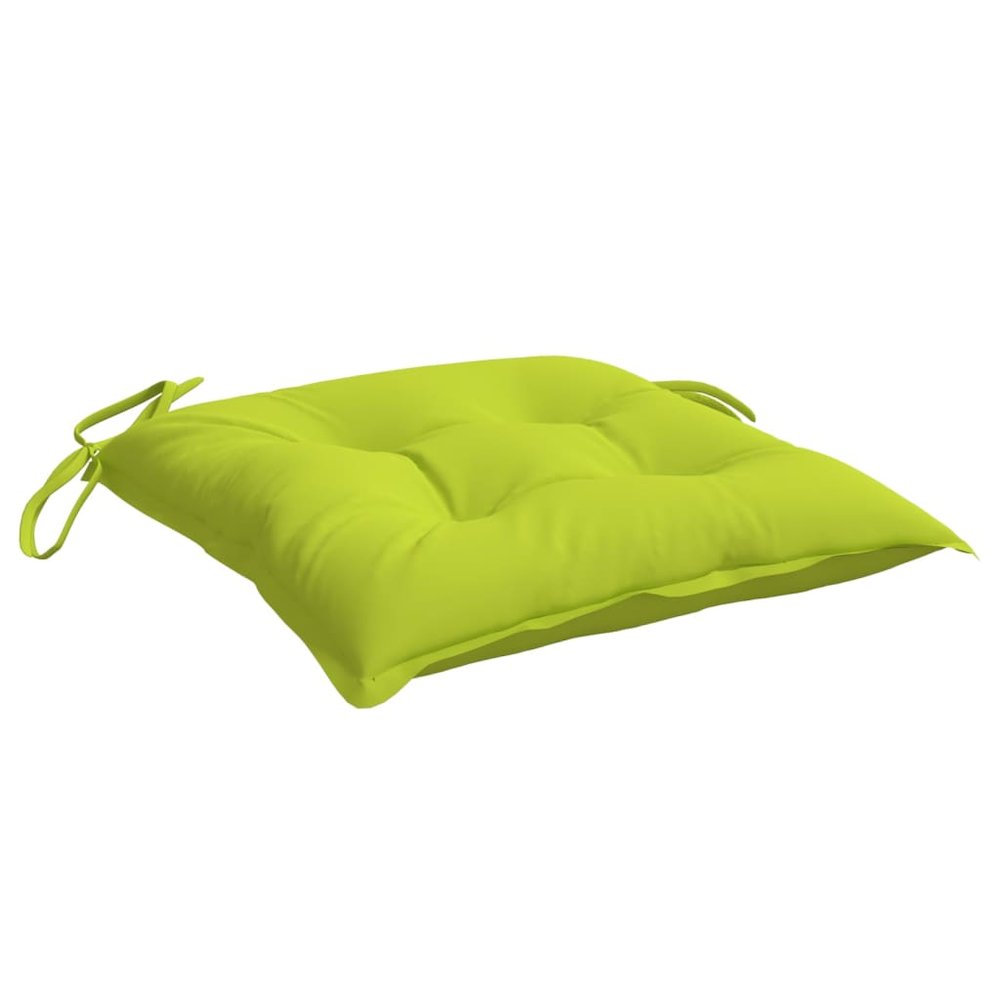 Chair Cushion Set of 6 Bright green Oxford fabric (100% polyester). Picture 5
