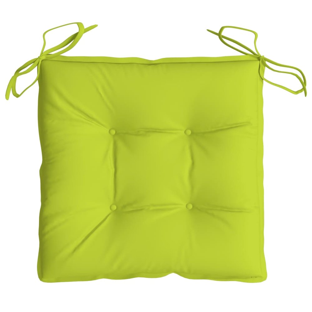 Chair Cushion Set of 6 Bright green Oxford fabric (100% polyester). Picture 6