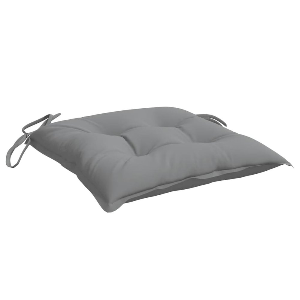 Chair Cushion Set of 4 Grey 100% polyester Large Chair Cushion. Picture 5