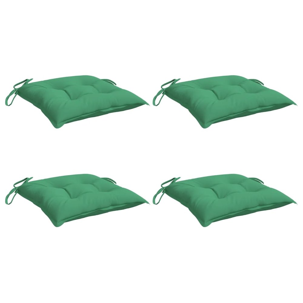 Chair Cushion Set of 4 Green. Picture 3