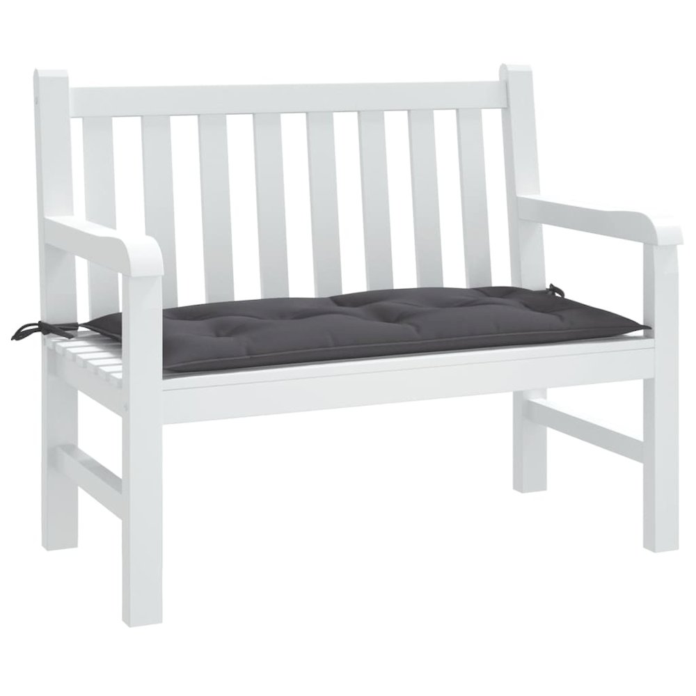 Garden Bench Cushion Anthracite Oxford fabric (100% polyester). Picture 3