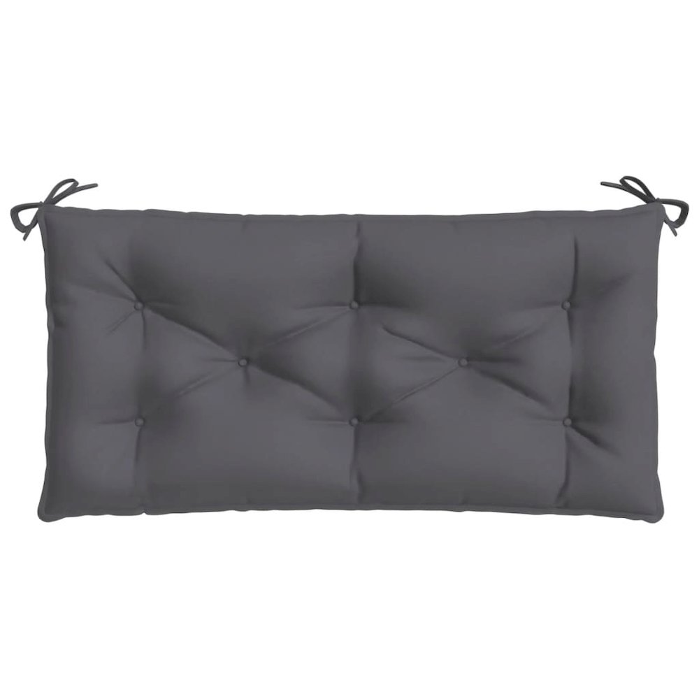 Garden Bench Cushion Anthracite Oxford fabric (100% polyester). Picture 4