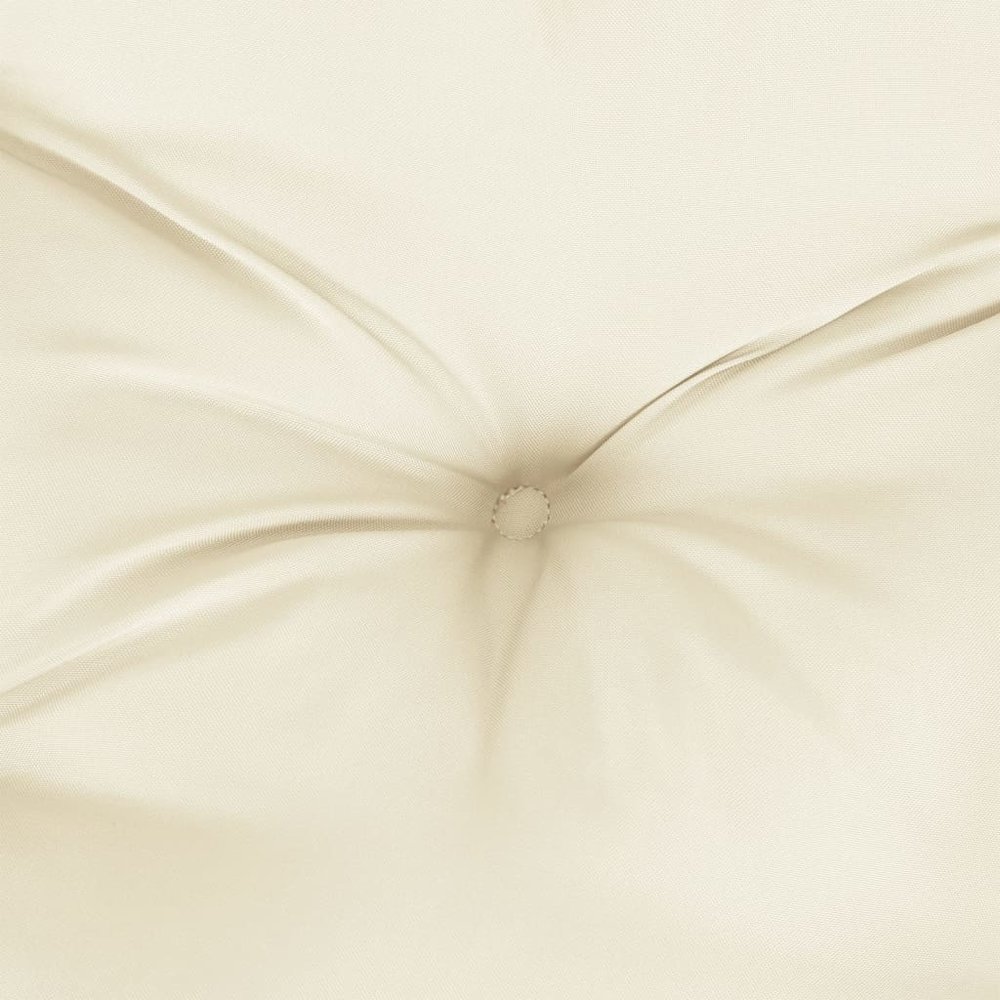 Garden Bench Cushion Cream White Oxford fabric (100% polyester). Picture 5