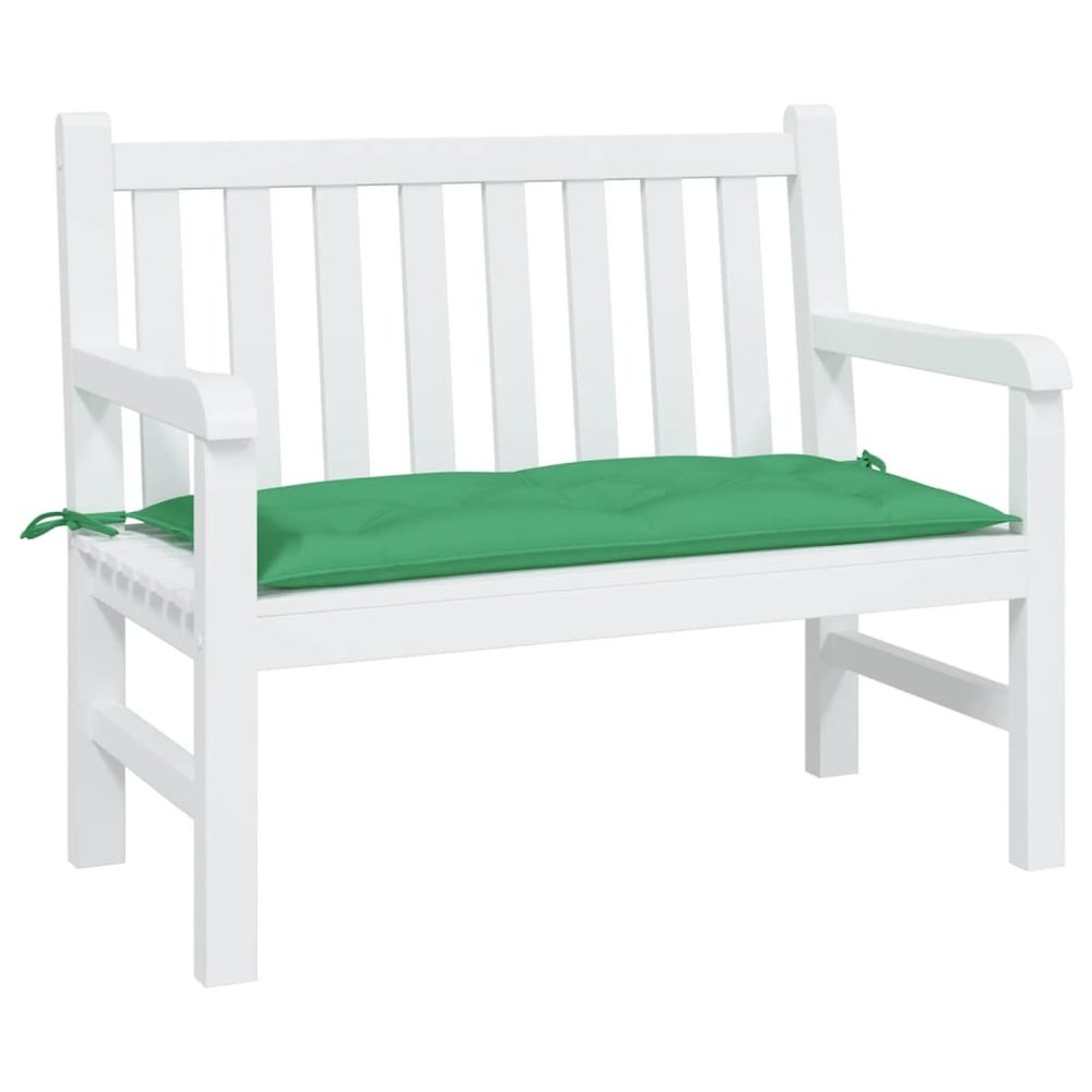 Garden Bench Cushion Green Oxford fabric (100% polyester). Picture 3