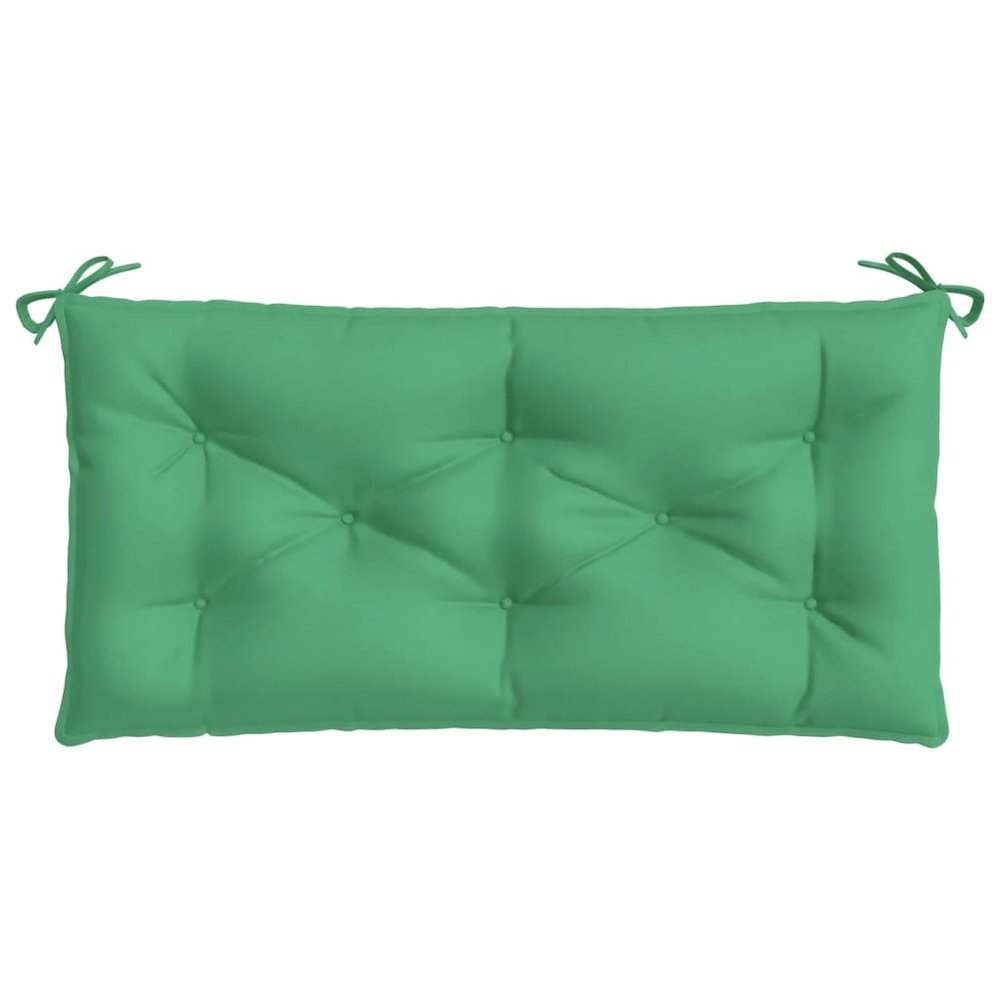 Garden Bench Cushion Green Oxford fabric (100% polyester). Picture 4