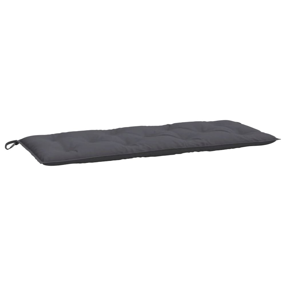 Garden Bench Cushion Anthracite Oxford fabric (100% polyester). Picture 2