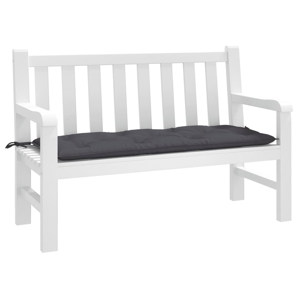 Garden Bench Cushion Anthracite Oxford fabric (100% polyester). Picture 3