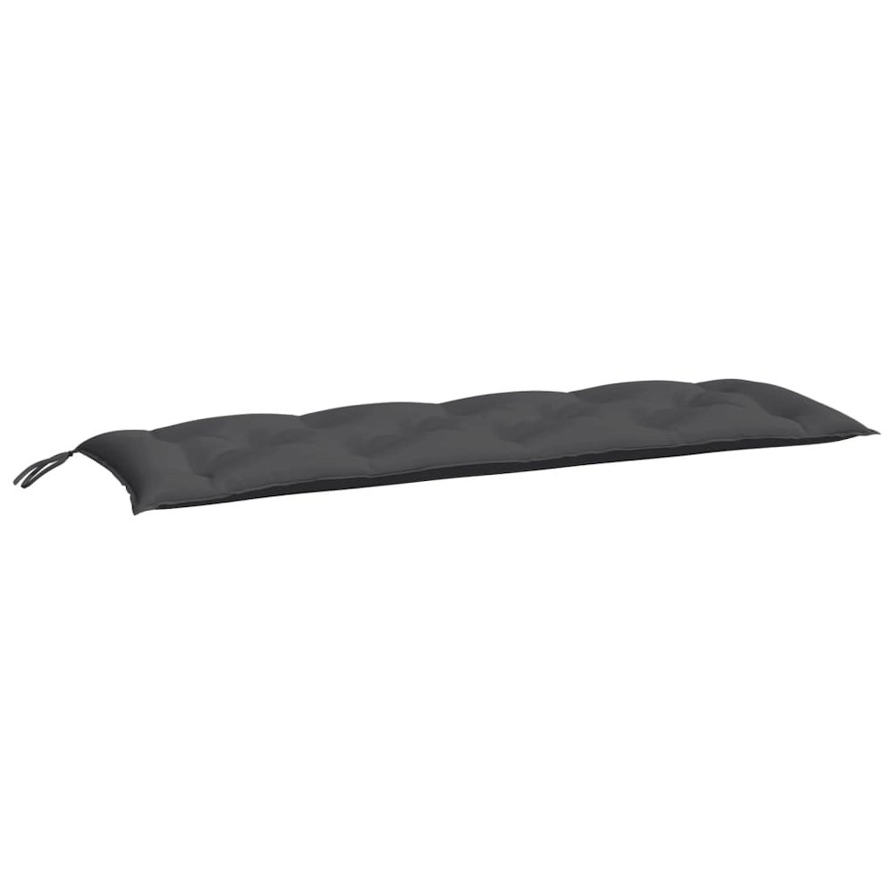 Garden Bench Cushion Anthracite Oxford fabric (100% polyester). Picture 2