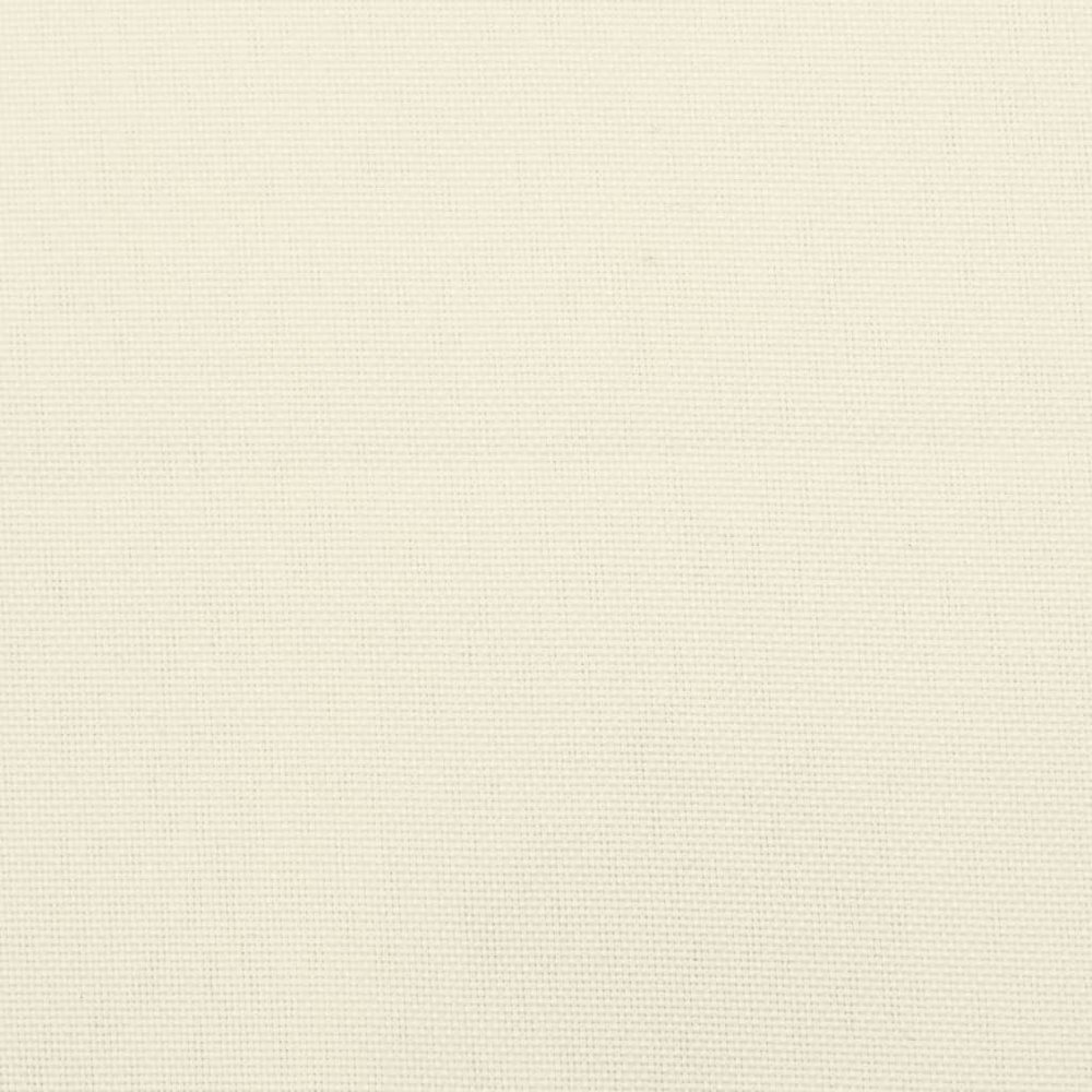 Garden Bench Cushion Cream White Oxford Fabric (100% Polyester). Picture 6