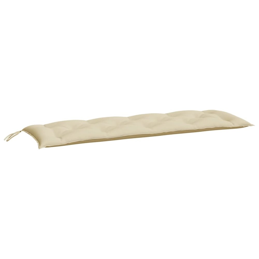 Garden Bench Cushion Beige Oxford fabric, Hollow fiber. Picture 2