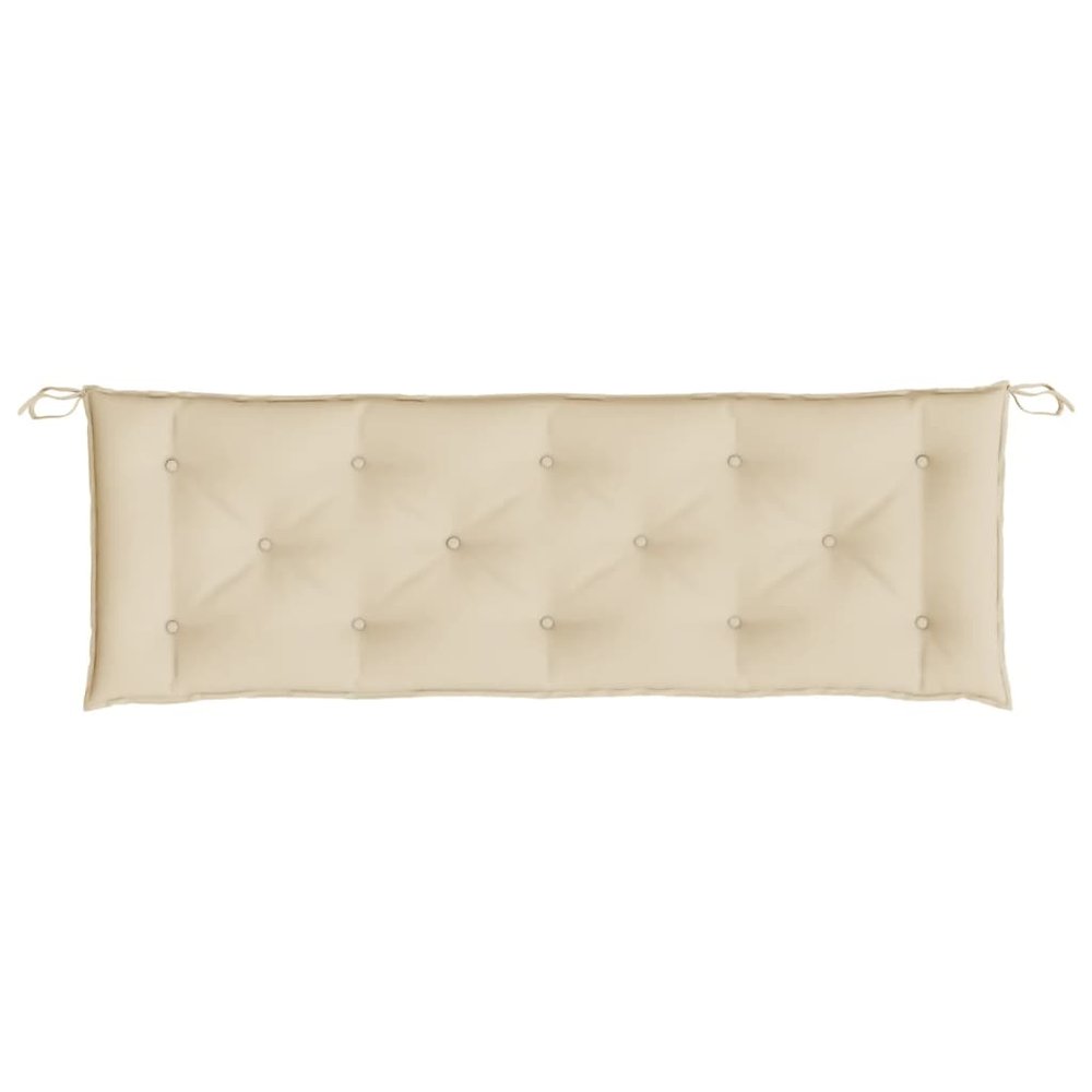 Garden Bench Cushion Beige Oxford fabric, Hollow fiber. Picture 4