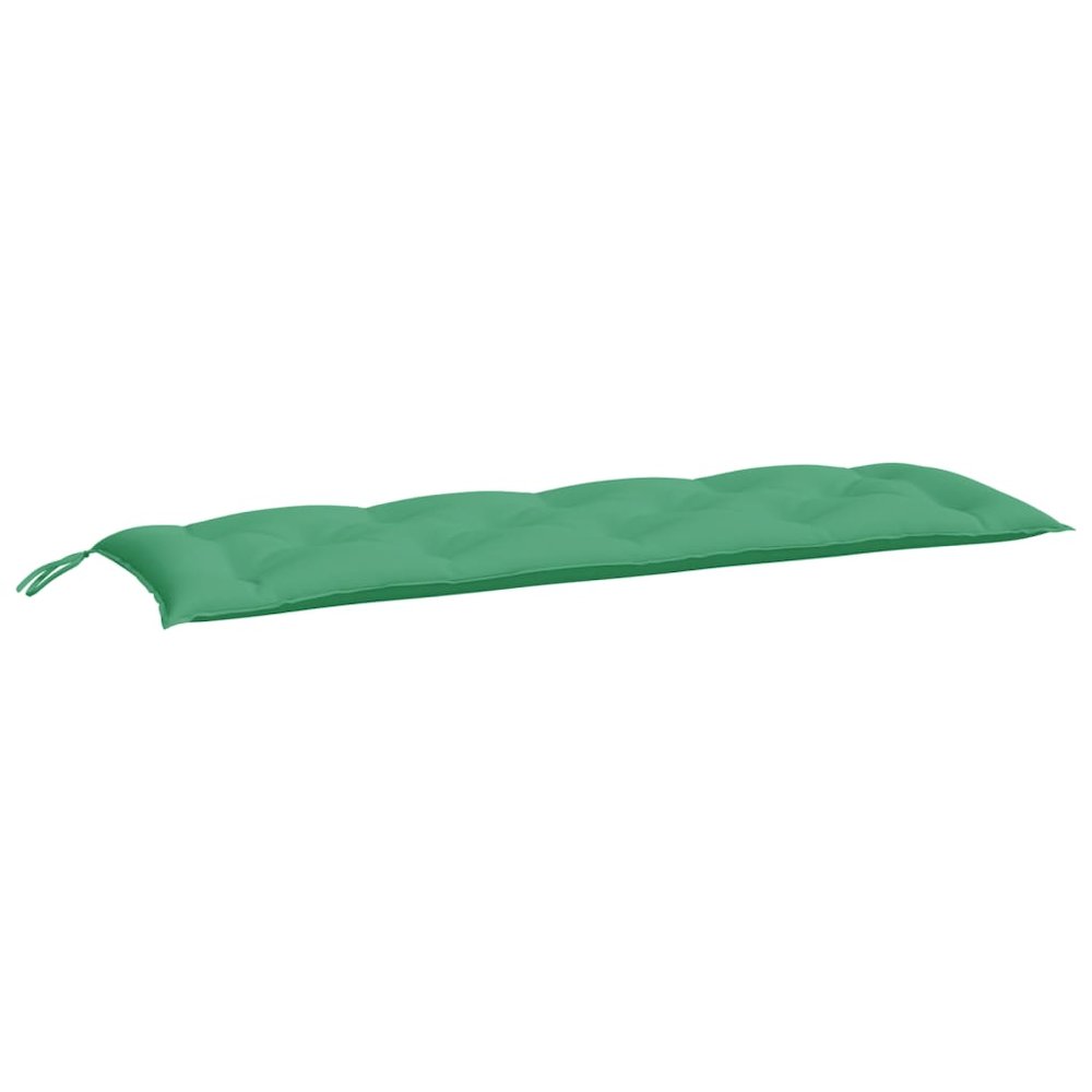 Garden Bench Cushion Green Oxford Fabric (100% polyester). Picture 2