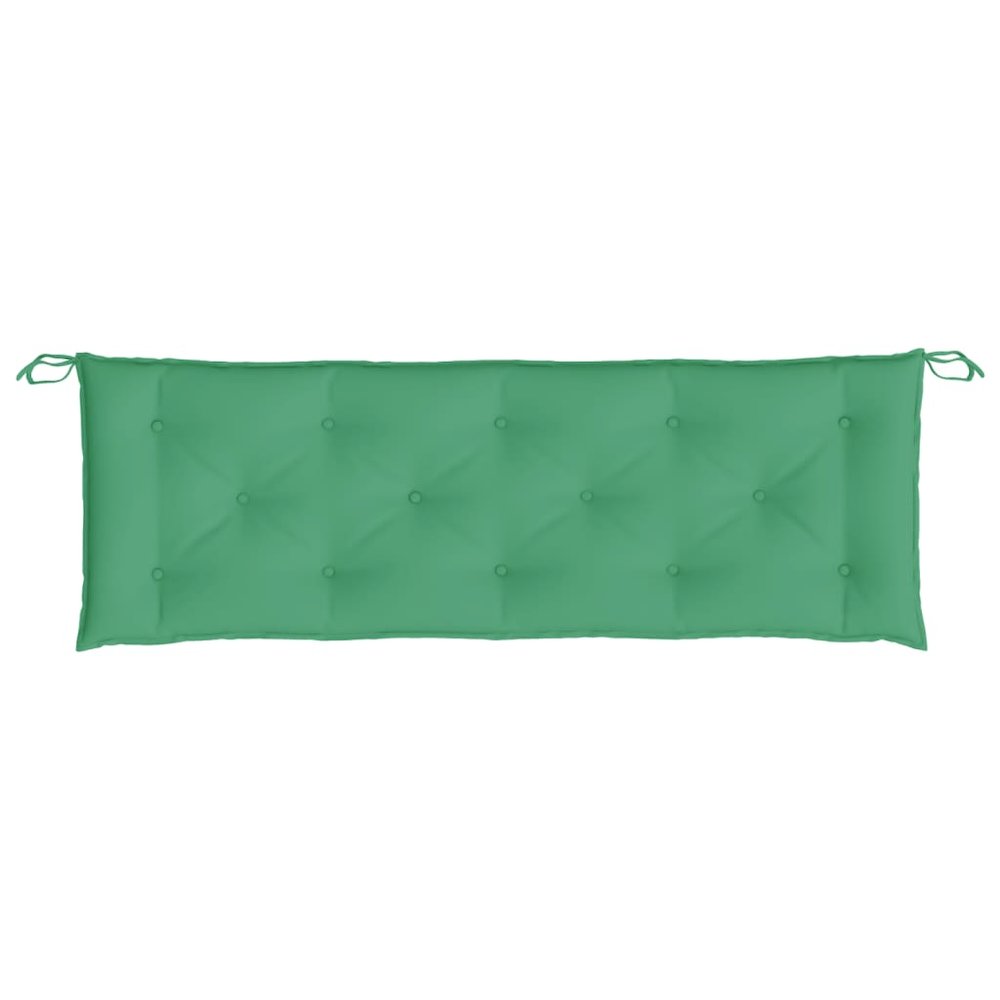 Garden Bench Cushion Green Oxford Fabric (100% polyester). Picture 4