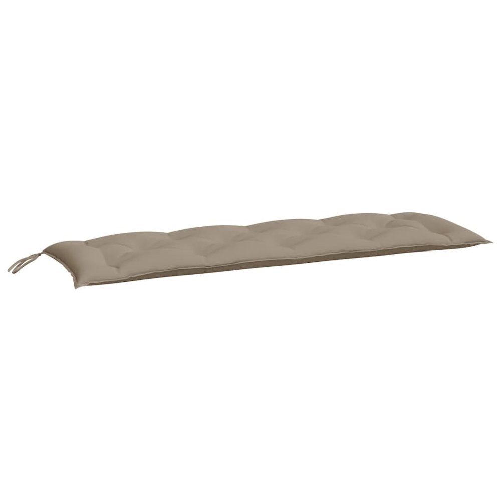 Garden Bench Cushion Taupe Oxford fabric 59.1x19.7x2.8 in. Picture 2