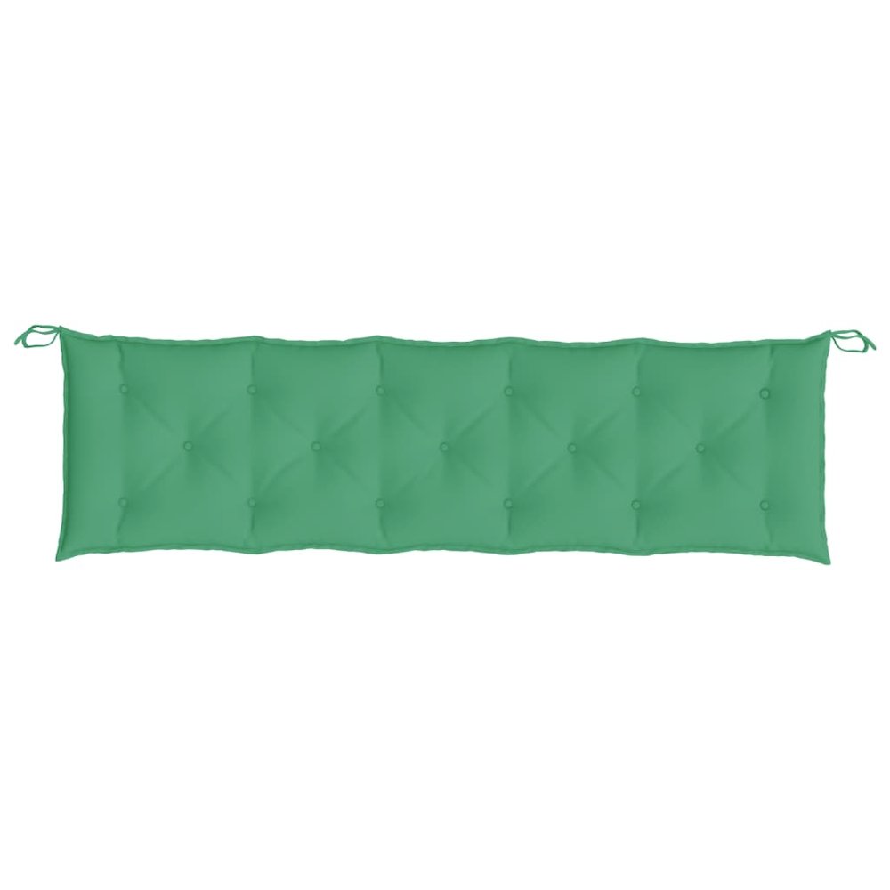 Garden Bench Cushion Green Oxford fabric (100% polyester). Picture 4
