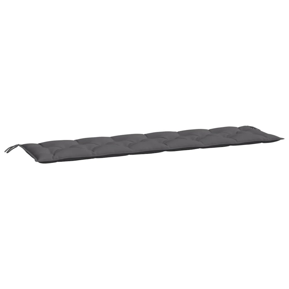 Garden Bench Cushion Anthracite Oxford fabric (100% polyester). Picture 2